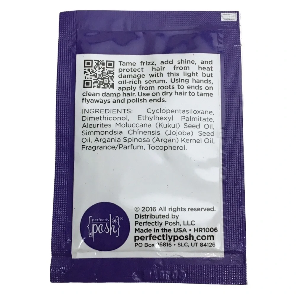 PERFECTLY POSH Enchantress Seductively Smoothing Hair Serum Samples 10 Packets
